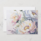 夏のフローラ写真お祝いのライフカード 招待状 (裏面)