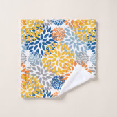 夏のフローラ抽象芸術の明るい色 バスタオルセット (ウォッシュタオル)