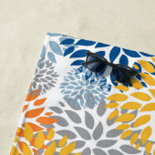 夏のフローラ抽象芸術の明るい色 ビーチタオル (インサイチュ)