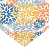 夏のフローラ抽象芸術明るい色のパターン ショートテーブルランナー (コーナー)