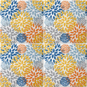 夏のフローラ抽象芸術明るい色のパターン タイル