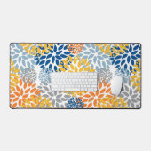 夏のフローラ抽象芸術明るい色のパターン デスクマット (キーボード&マウス)