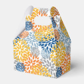 夏のフローラ抽象芸術明るい色のパターン フェイバーボックス (裏面サイド)