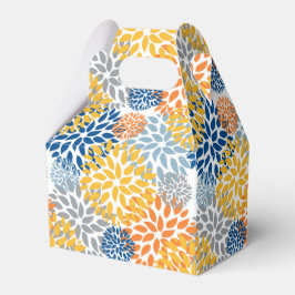 夏のフローラ抽象芸術明るい色のパターン フェイバーボックス