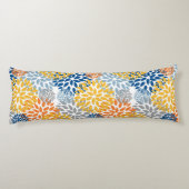 夏のフローラ抽象芸術明るい色のパターン ボディピロー (裏面)