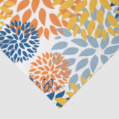 夏のフローラ抽象芸術明るい色のパターン 薄葉紙 (詳細)