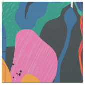 夏のフローラ抽象芸術 ファブリック (クローズアップ)