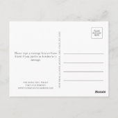 夏のフローラ日付の保存 ポストカード (裏面)