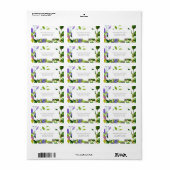 夏のフローラ水結婚色の戻りラベル ラベル (フルシート)