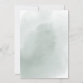 夏のフローラ緑葉ヌエストラボダ結婚ズ 招待状 (裏面)