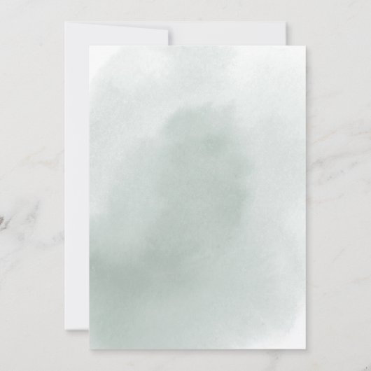 夏のフローラ緑葉ヌエストラボダ結婚ズ 招待状 (裏面)