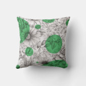 夏のフローラ装飾ケリーグリーンレトロ牡丹 クッション (裏面)