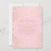 夏のフローラ赤ちゃんの息のエレガントな結婚式 招待状 (正面)