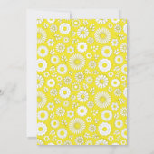 夏のフローラ黄色結婚式招待状 招待状 (裏面)