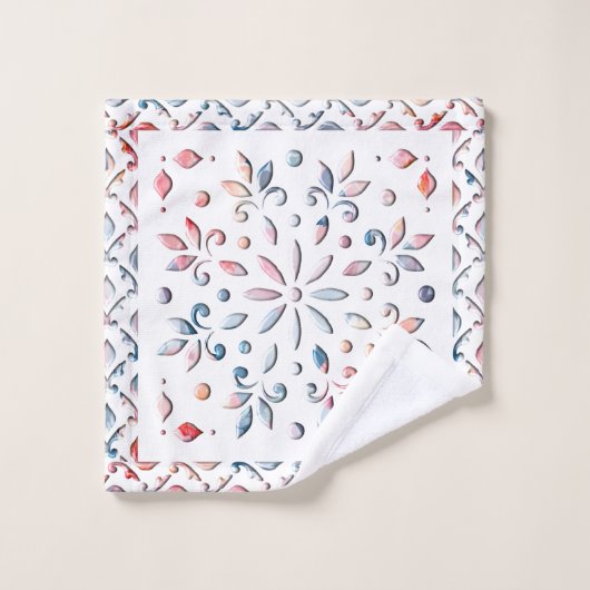 夏のフローラ ウォッシュタオル (ウォッシュタオル)