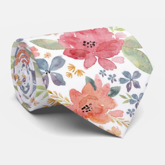 夏のフローラ ネクタイ (ロール)