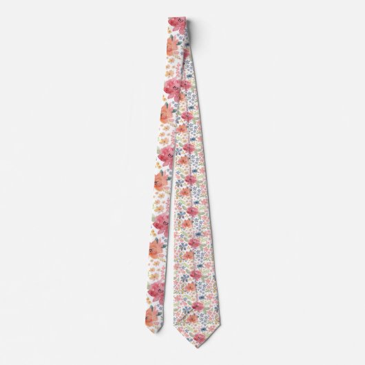 夏のフローラ ネクタイ (裏面)