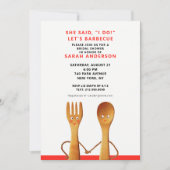 夏のブライダルシャワー招待状 招待状 (正面)