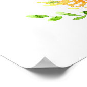 夏のブーケ ウェルカムサイン プリント (角)