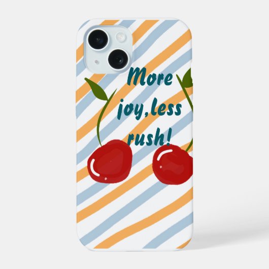 夏のプリントデザインのiPhoneケース iPhone 15ケース (裏面)