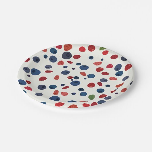 夏のプレートの好み ペーパープレート (アングル)