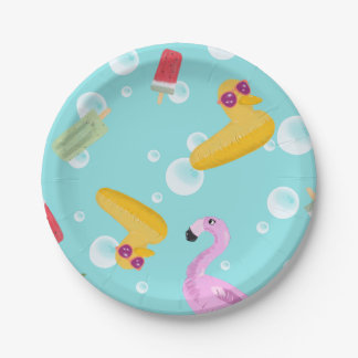 夏のプレート ペーパープレート