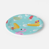 夏のプレート ペーパープレート (アングル)