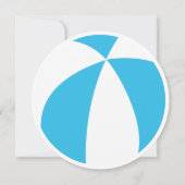 夏のプールのSplishのしぶきの誕生会 招待状 (裏面)