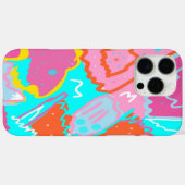 夏のプールサイドの雰囲気 アブストラクトアート Case-Mate iPhoneケース (裏面 (横))