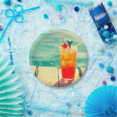 夏のプールパーティーおもしろい ペーパープレート (パーティー)