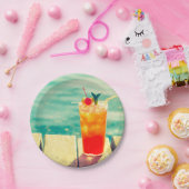 夏のプールパーティーおもしろい ペーパープレート (パーティー)