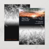 夏のプールパーティー招待状 招待状 (正面/裏面)