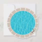 夏のプールパーティー 誕生日 どんな年齢でも 招待状 (裏面)