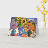 夏のベスト カード (黄色い花)