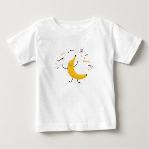夏のベビーのバナナのTシャツ ベビーTシャツ
