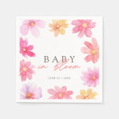 夏のベビー鮮やか開花フローラ野草 スタンダードカクテルナプキン (正面)