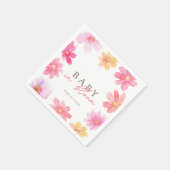 夏のベビー鮮やか開花フローラ野草 スタンダードカクテルナプキン (角)