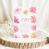 夏のベビー鮮やか開花フローラ野草 招待状