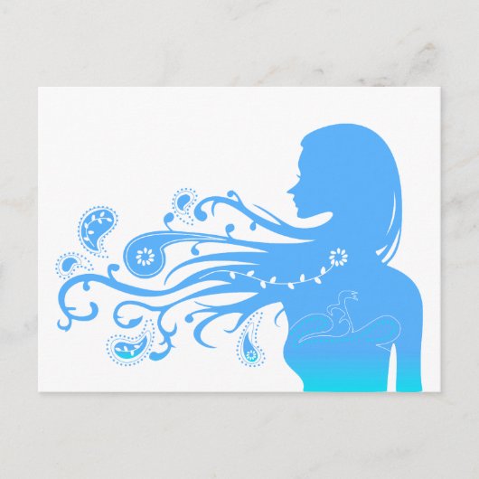 夏のペイズリー ポストカード (正面)