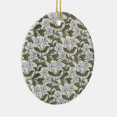 夏のペリウィンクル花のアールヌーボー植物学 セラミックオーナメント (右)