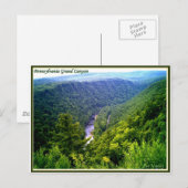 夏のペンシルバニアグランドキャニオン ポストカード (正面/裏面)