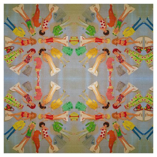 夏のペーパー人形 ファブリック (見本)