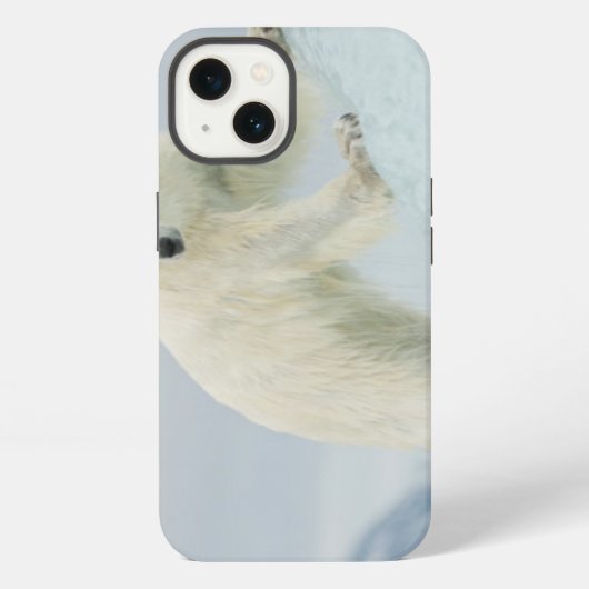 夏のホッキョクグマ iPhoneケース (裏面)