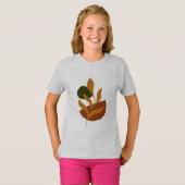 夏のボヘミアン・ミニマリスト・キッズ Tシャツ (正面フル)