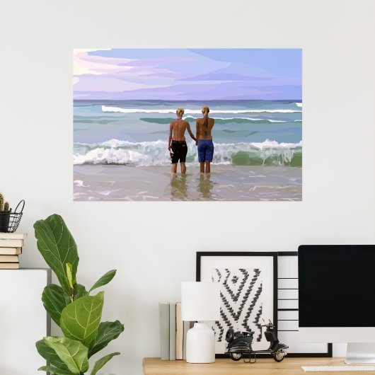 夏のボーッ ポスター (ホームオフィス)