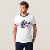 夏のボートと魚 Tシャツ (正面フル)