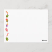 夏のポップシクルアイスクリームの誕生日の招待状 ポストカード (裏面)