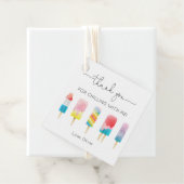 夏のポップシクルアイスクリーム誕生日パーティー フェイバータグ (インサイチュ)