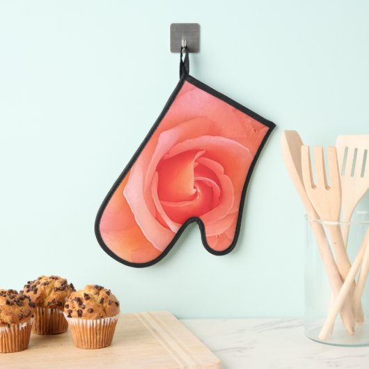 夏のポップ・アートのサンゴバラ花写真 鍋つかみ (インサイチュ (吊り下げ))