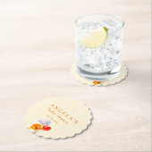 夏のポピーの赤ちゃんシャワー ペーパーコースター (インサイチュ)